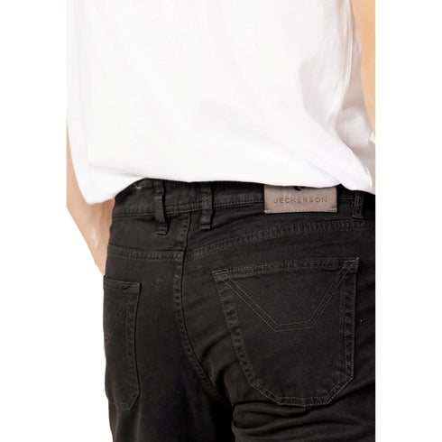 Jeckerson Pantaloni Pantaloni Uomo John in cotone cinque tasche Nero - Francavilla Moda